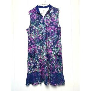 EP New York Women's XXL Sleeveless Golf Dress Floral Print outdoor activewear